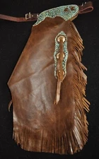 Custom Made Leather Kid's Chinks/Turquoise Kid's Chaps/Made in USA