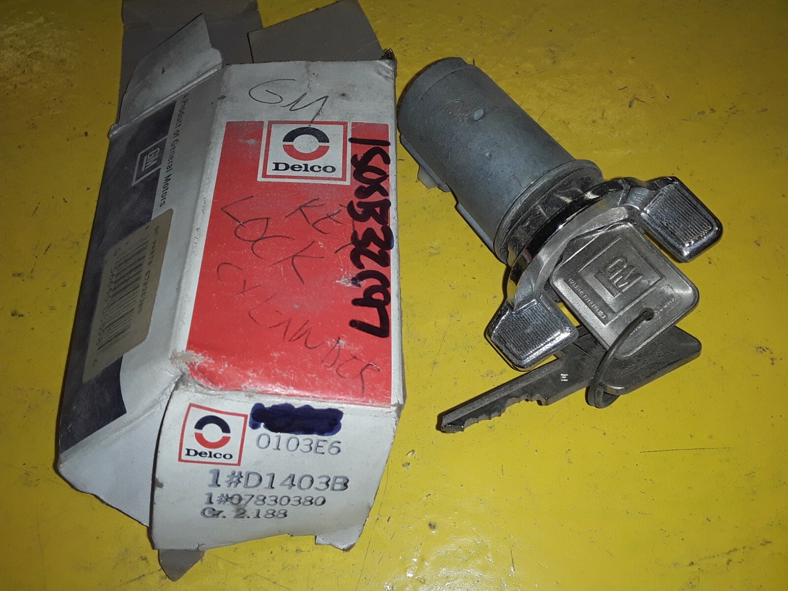 OEM GM Ignition Lock Cylinder 197896 Delco D1403B / 07830380 eBay