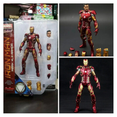 18 cm Anime Marvel Select Iron Man Mark XLIII MK43 Armor Action