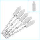5pcs 150 Grit 6mm Bullet Diamond Silicone Polishing Burr Bur For Rotary Tool