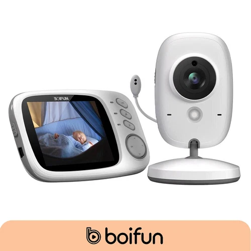 BOIFUN Baby Monitor 3.2” Digital Screen Night Vision 2-Way Audio No WiFi, VOX - Picture 1 of 8