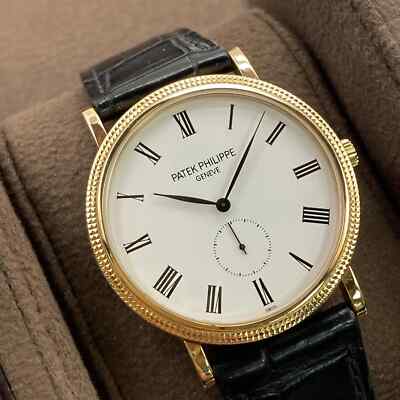 Patek Philippe Calatrava 36mm 18K Rose Gold Hand-Wind Mens Watch 5119R-001
