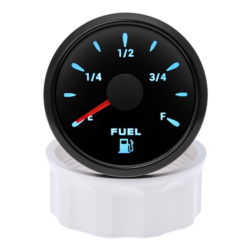 52mm 7 Colors LED Fuel Level Gauge 240-33ohm Fuel Tank Gauge for Boat Car Truck - Picture 7 of 12
