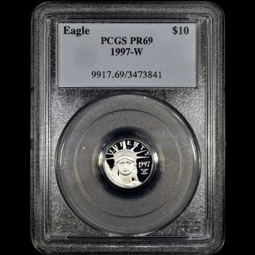 1997-W $10 PLATINUM EAGLE COIN ✪ PCGS PR-69 ✪ 1/10 OZ PROOF PF 9995 OZT◢TRUSTED◣