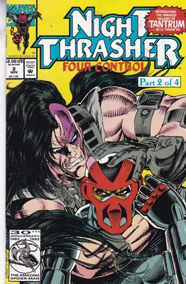 MARVEL COMICS NACHT THRASHER VIERSTEUERUNG #2 NOV 1992 SCHNELLER VERSAND AM SELBEN TAG