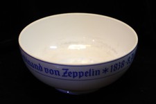 Alte Porzellan Schale 100 Geburtstag Graf Ferdinand von Zeppelin Luftschiff 1938