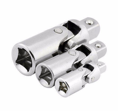 TOOLUXE ( 02374L ) Chrome Universal Joint Set 3 piece 1/2", 3/8", 1/4" - Picture 4 of 6