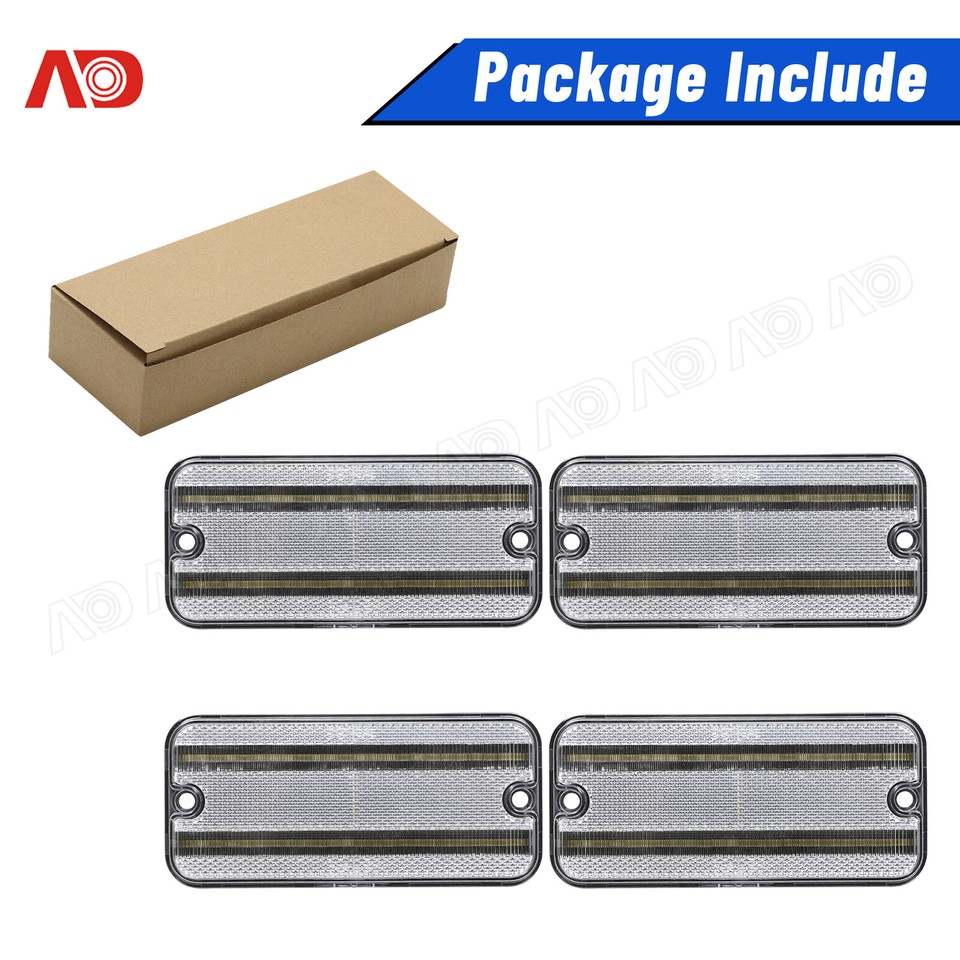 Sell Front Side Marker Light Lens Set For 81-91 Chevrolet C10 C20 C30 GMC C1500 Chevy In , For - Foto 7