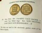 FAJARDO TACO MAKER Amusement Arcade game Token Ficha Video Juegos PUERTO RICO PR — photo 3