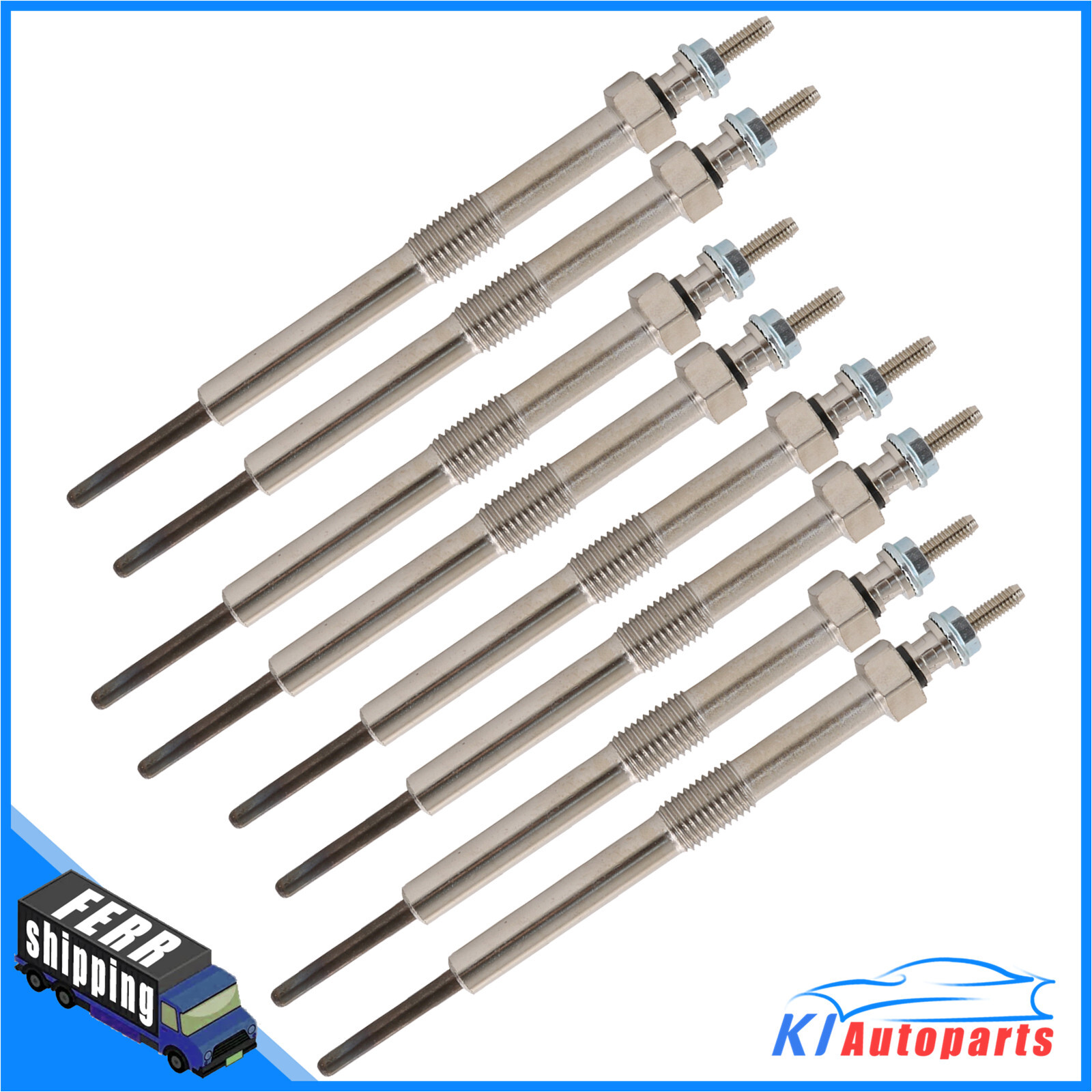 Set Of 8 Glow Plug 12639701 For GM LMM LML LBZ Silverado Sierra Duramax