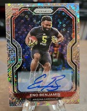 2020 Panini Prizm No Huddle Auto Eno Benjamin Rookie Arizona Cardinals RC
