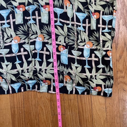 Campia Moda Men's Short Sleeve Hawaiian Shirt 100% Rayon XXL 2XL Tiki Cocktails - Picture 6 of 6