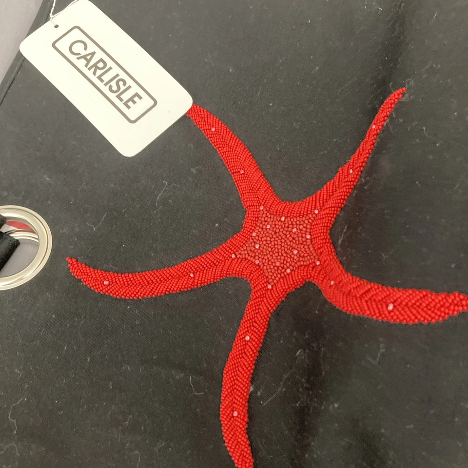 Bolso de Hombro CARLISLE Vintage Negro Estrella de Mar Negro Rojo Nuevo con Etiquetas Foto 3 de 4