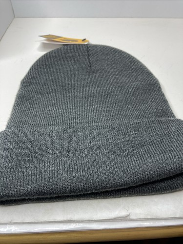 Unisex Adult Carhartt Cuffed Beanie Hat One Size Gray Winter Knit Dividend NWT - Picture 6 of 7