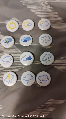 Cute Weather Magnets set of 12 | eBay