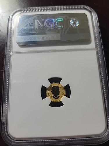 🇨🇦 2019 Canada 25c Gold Maple Leaf 40th Anny NGC Reverse PF 69 - .5g - .9999 - Picture 2 of 7