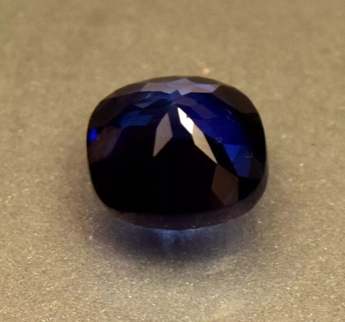 Zafiro azul cachemira natural 9,5 quilates corte cojín piedra preciosa suelta certificada - Imagen 2 de 5