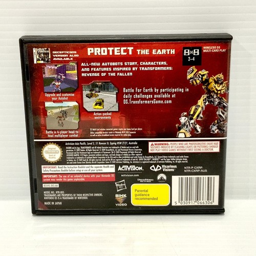 Transformers: Revenge of the Fallen + Manual - Nintendo DS - Tested & Working - Picture 2 of 4