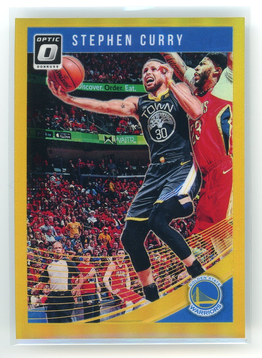 2018-19 Panini Donruss Optic #2 Stephen Curry Gold Prizm /10 Warriors -HY
