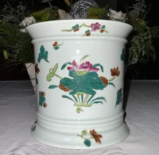 Raynaud Ceralene Limoges Nymphea Cachepot Planter (2 Avail) 5 5/8" Hand Painted