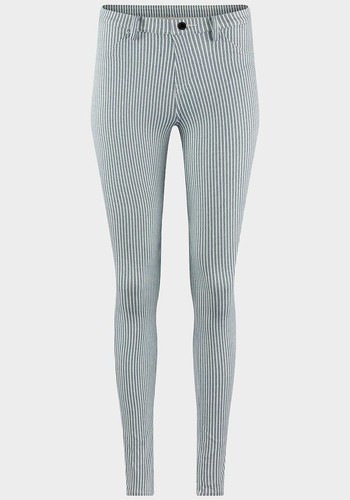 Ladies Stripe Jeggings in Light Grey, Dark Grey or Blue Sizes 8/10 - 14/16 - Picture 8 of 10