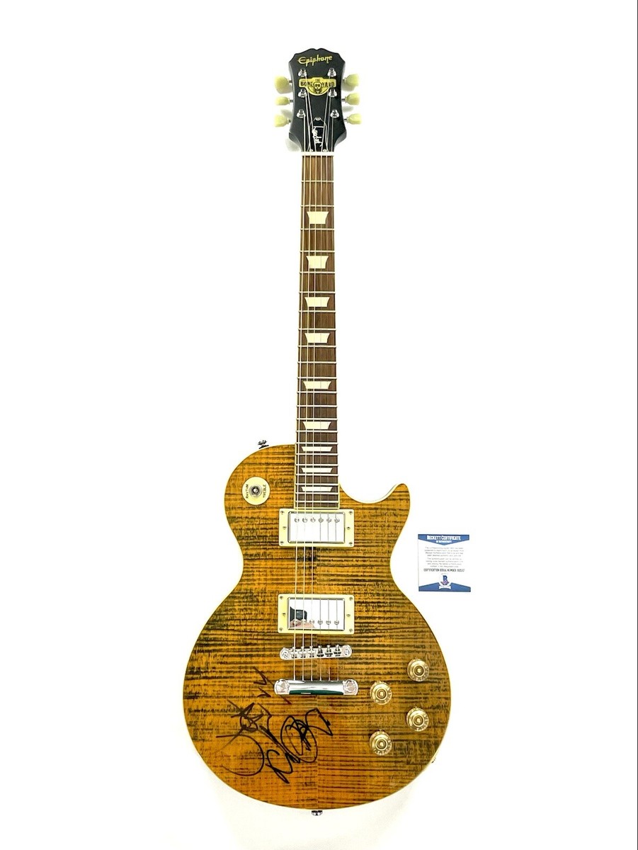 Joe Perry Signed Signature Model Boneyard Guitar Aerosmith