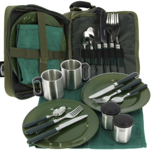 Juego de cocina NGT Juego de cubiertos Kit de preparación Estufa de gas Sartén Cacerola Platos Cubiertos - Imagen 17 de 23