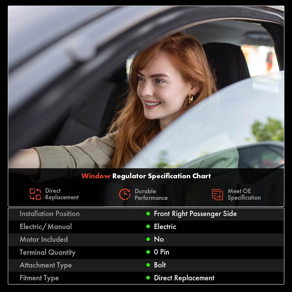 Regulador de ventana de pasajero delantero con panel para Kia Forte Forte5 14-18 Forte Koup Foto 3 de 4