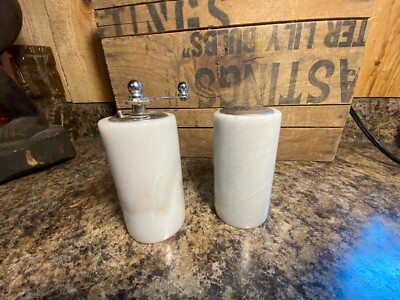 Fox Run Marble Salt Shaker and Pepper Grinder