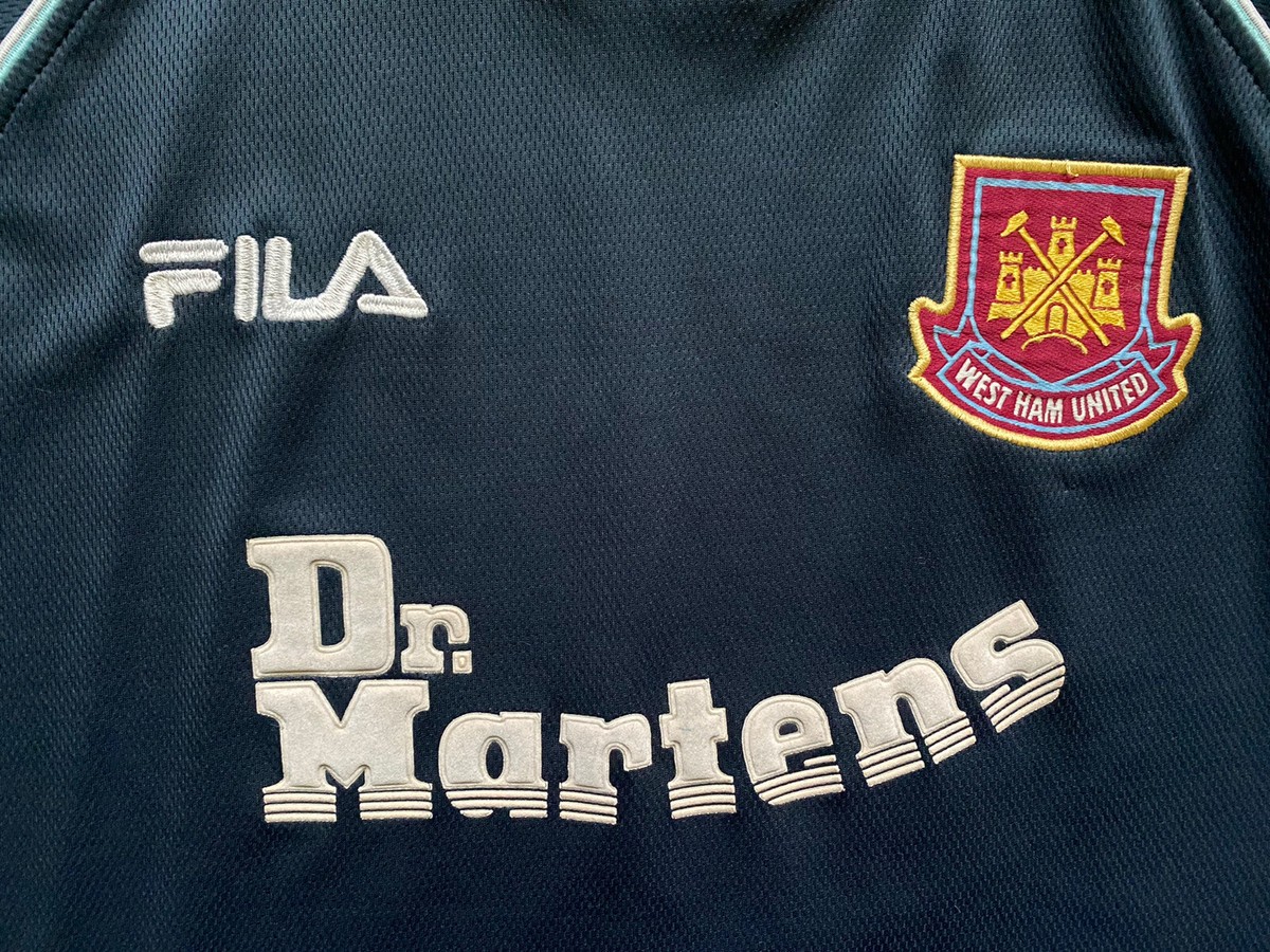 ウェア FILA WestHam Authentic Jersey Dr.Martin West Ham Dr.Martens 3tr T-shirt Away | eBay