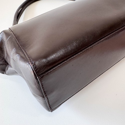 PRADA Vintage Brown Leather Shoulder Bag - Picture 10 of 16