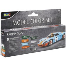 Revell Acrylic Paint Set for Model Sports Cars 8 Colours 17ml