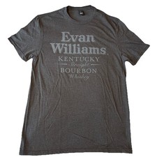 Evan Williams Kentucky Bourbon Short Sleeve T Shirt Medium Gray NWOT