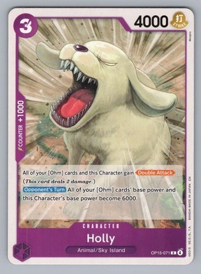 HOLLY OP15-071 C ADVENTURE ON KAMI'S ISLAND ONE PIECE NM EB04 2026 