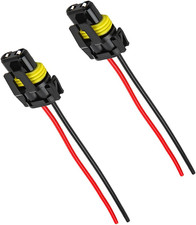 2 PCS 9005 HB3 9006 HB4 9012 Bulb Socket, Headlight Connector Female Adapter Wir