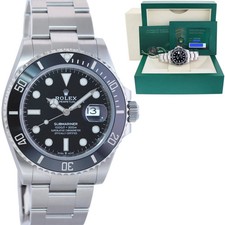 NEW PAPERS Rolex 126610LN Submariner 41mm Black Dial Ceramic Watch Box