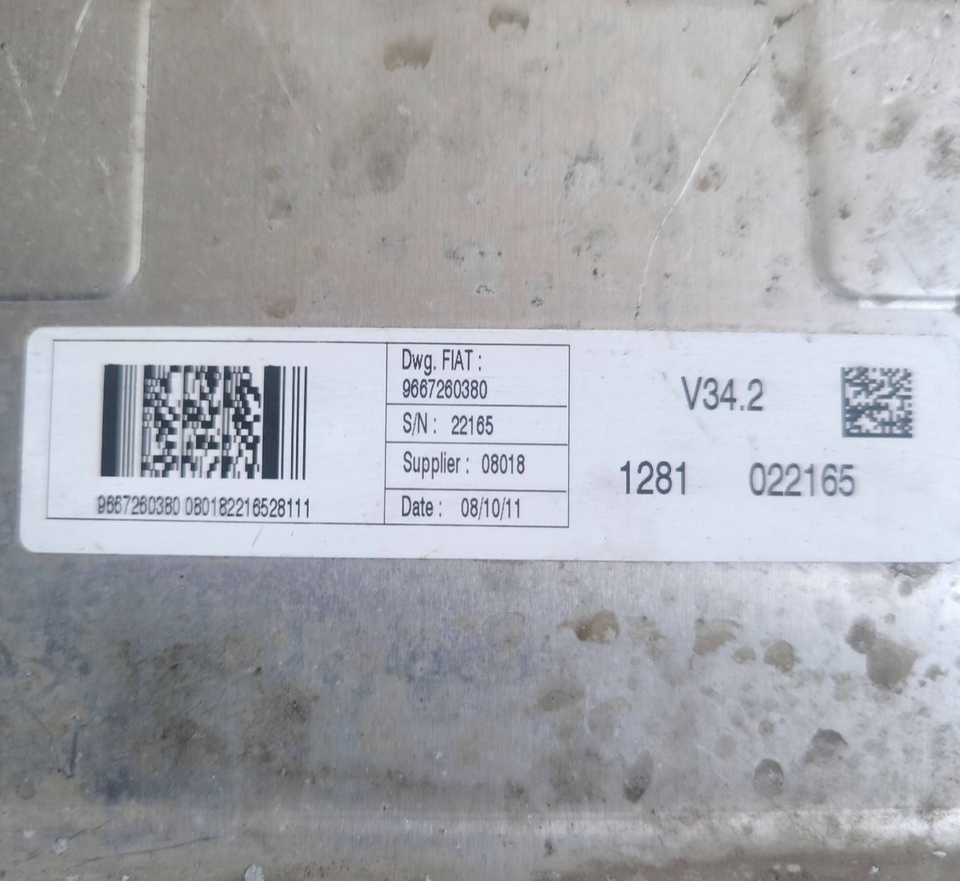 Engine control unit/module ECU 9667260380 194406 | eBay