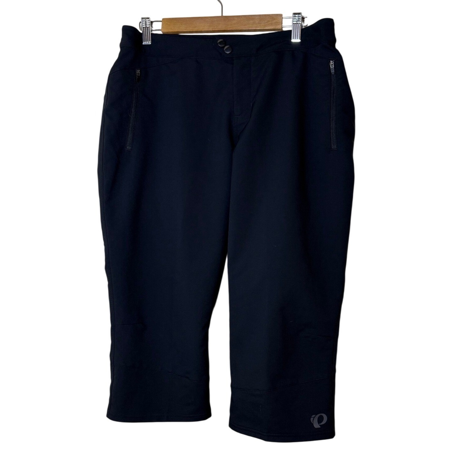 Pearl Izumi Womens Capri Pants 14 Black Zipper Pockets Cycli