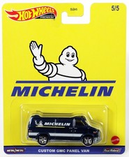 Hot Wheels Custom GMC Panel Van Michelin Pop Culture - GRL25 NRFP 2020 Blue 1:64