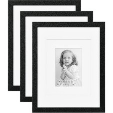 11x14 Glitter Picture Frame Set of 3, Stylish Sparkly Photo Frames with 8x10/...
