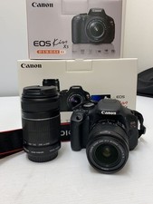 CANON SLR Digital Camera DSLR EOS Kiss X5 Double Zoom Kit DS126311 Used