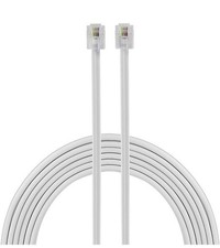Power Gear Telephone Line Cord, 100 Feet, Phone Cord, Modular Jack Ends, Works f