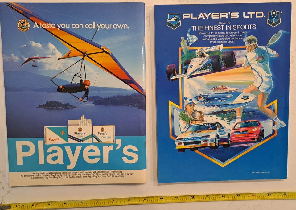 2 RARE PRO TENNIS racket racquet PROGRAM TORONTO TOURNAMENT atp wta 1985 1990  - Image 2 of 4