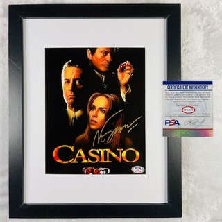 No Reserve PSA Martin Scorsese Signed Photo FRAMED Casino De Niro Autograph MINT