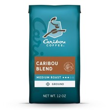 Caribou Blend Premium Medium Roast Ground Coffee, Arabica, 12 oz
