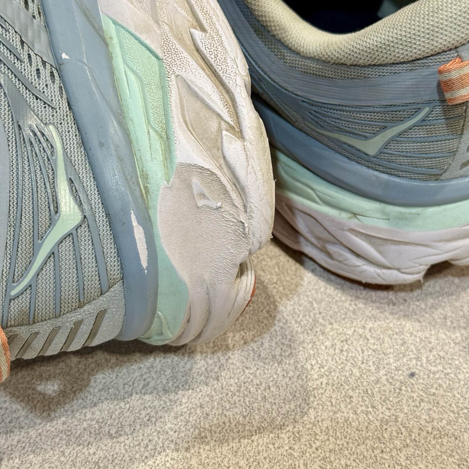 Hoka One One Bondi 7 Light Blue Green Running Shoes F27221L Women's Size 9 thumbnail 8