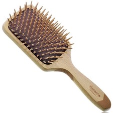 Eco Friendly Wooden Bristle Hairbrush - Large Detangling Brush and Hair Growt...