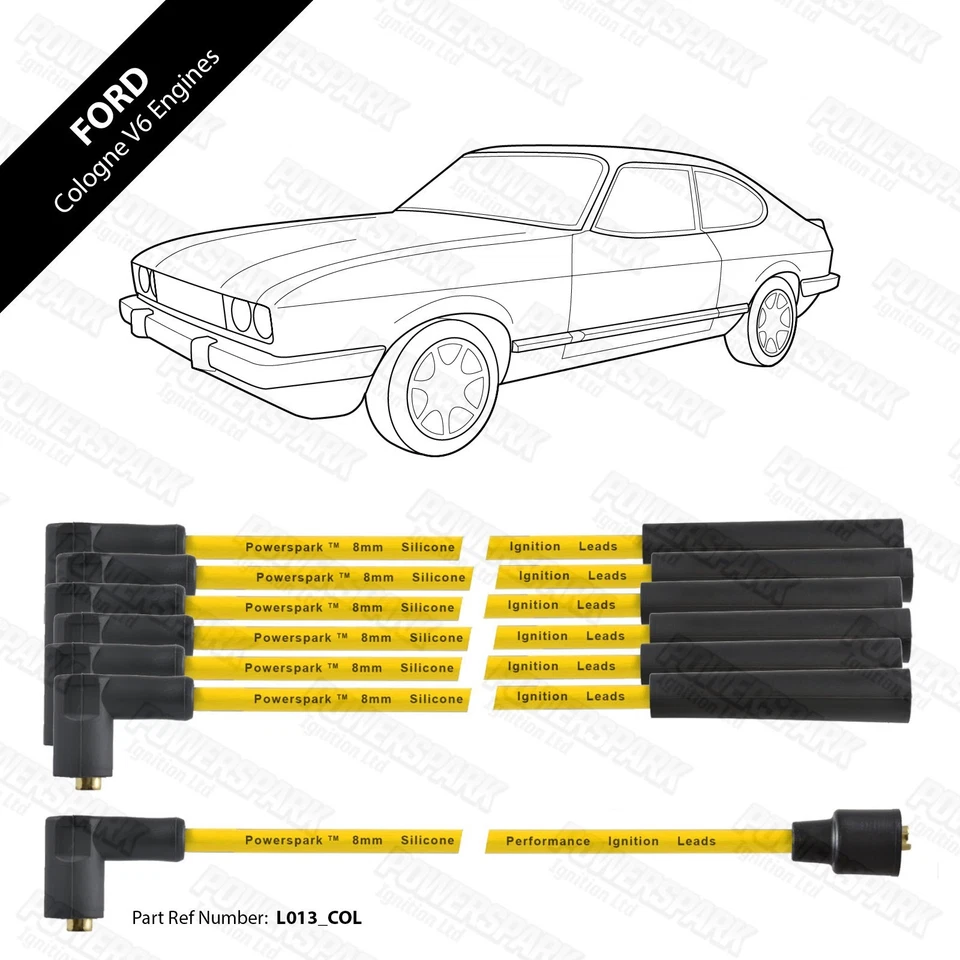Ford Cologne V6 Electronic Distributor Viper Non Ballast Coil Yellow HT Leads - Image 4 of 4