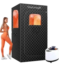 Vitaliving Personal Portable Standup Sit Down Sauna Steam Healing Detox Tent