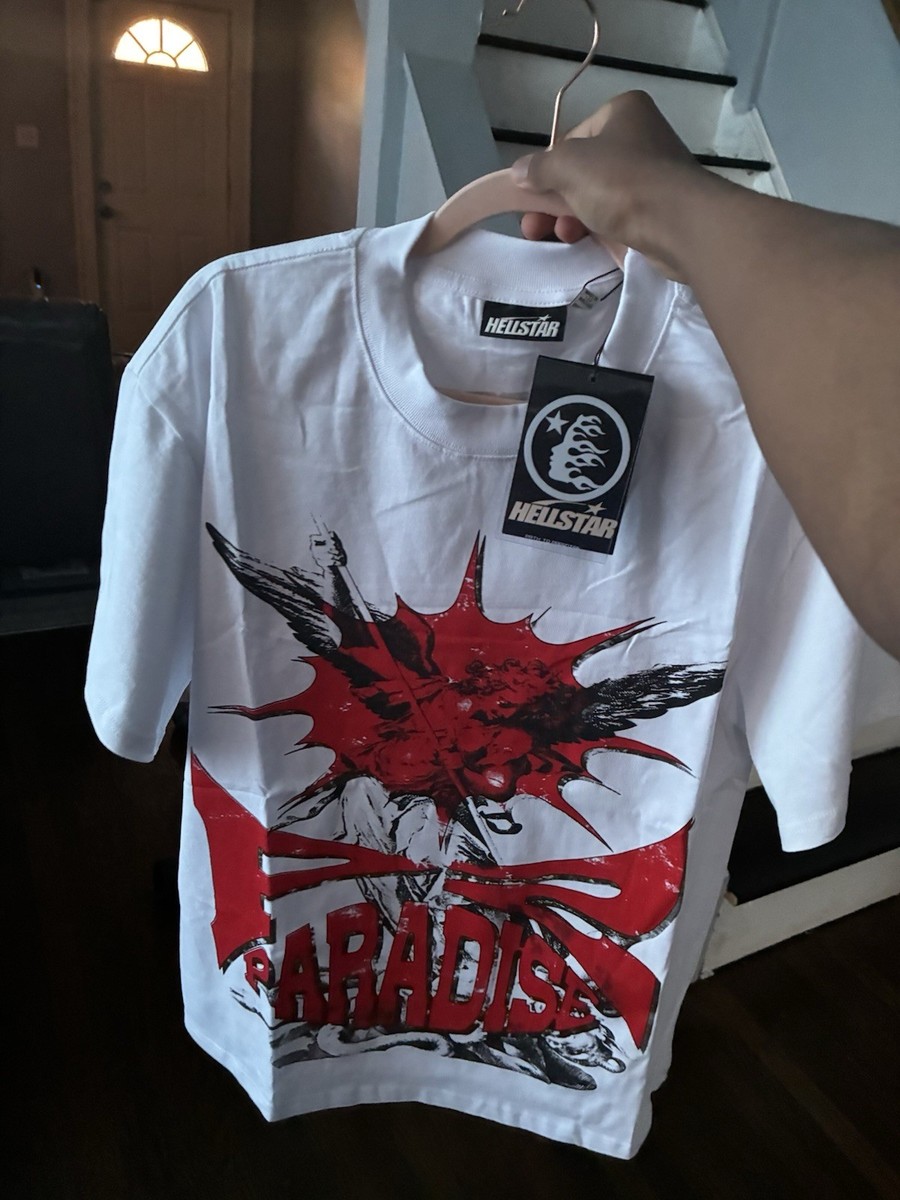 HELLSTAR Paradise Bigger Than Satan Graphic Print Crew Neck T
